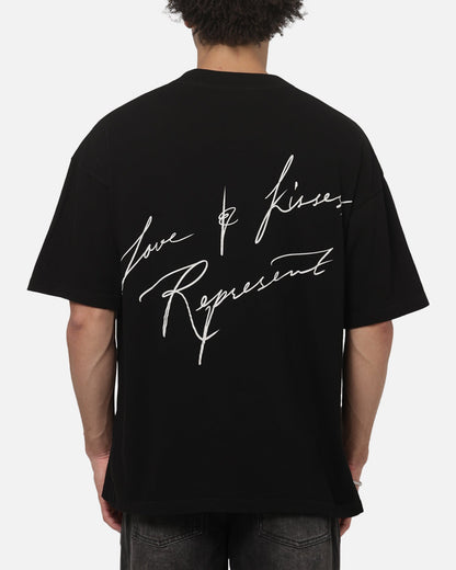 Represent Love And Kisses T-Shirt Jet Black