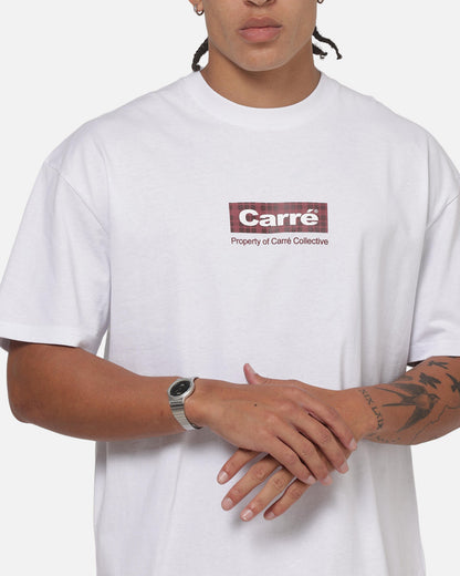 Carre Box Check T-Shirt White