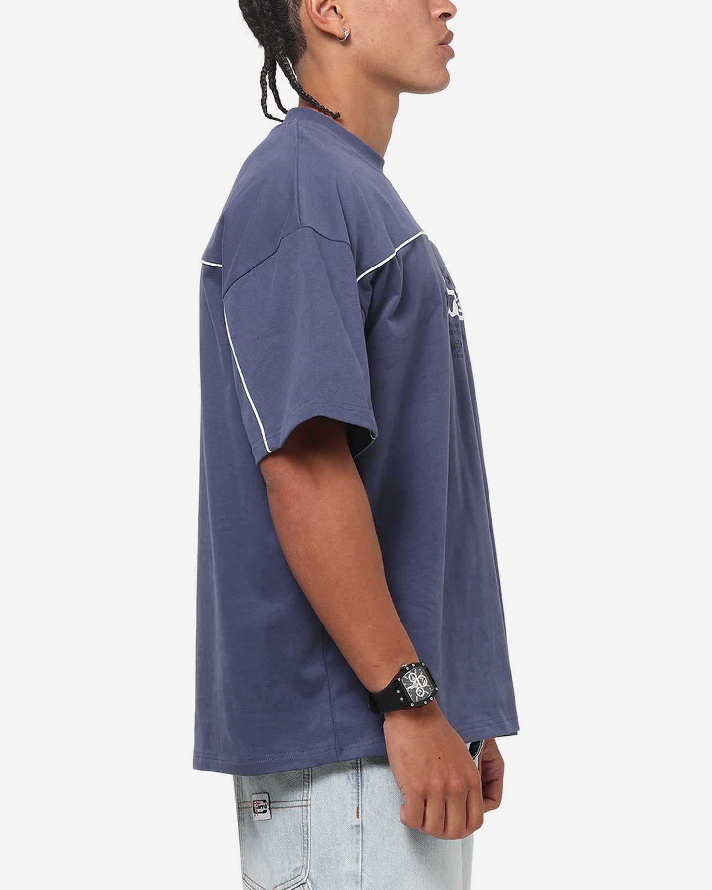 Carre Athletic Crew T-Shirt Vintage Navy