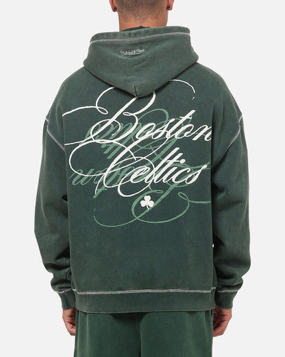 Mitchell & Ness Boston Celtics Star Script Hoodie Pine Green