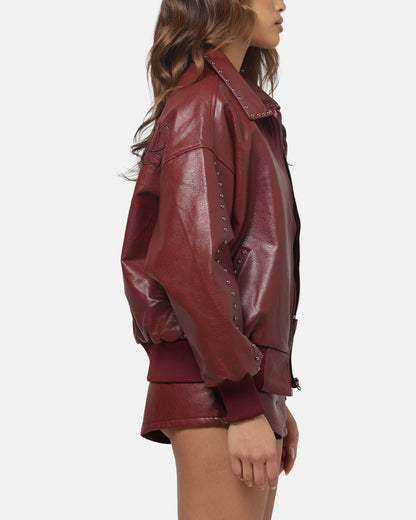 Ed Hardy Desert Bomber Jacket Red