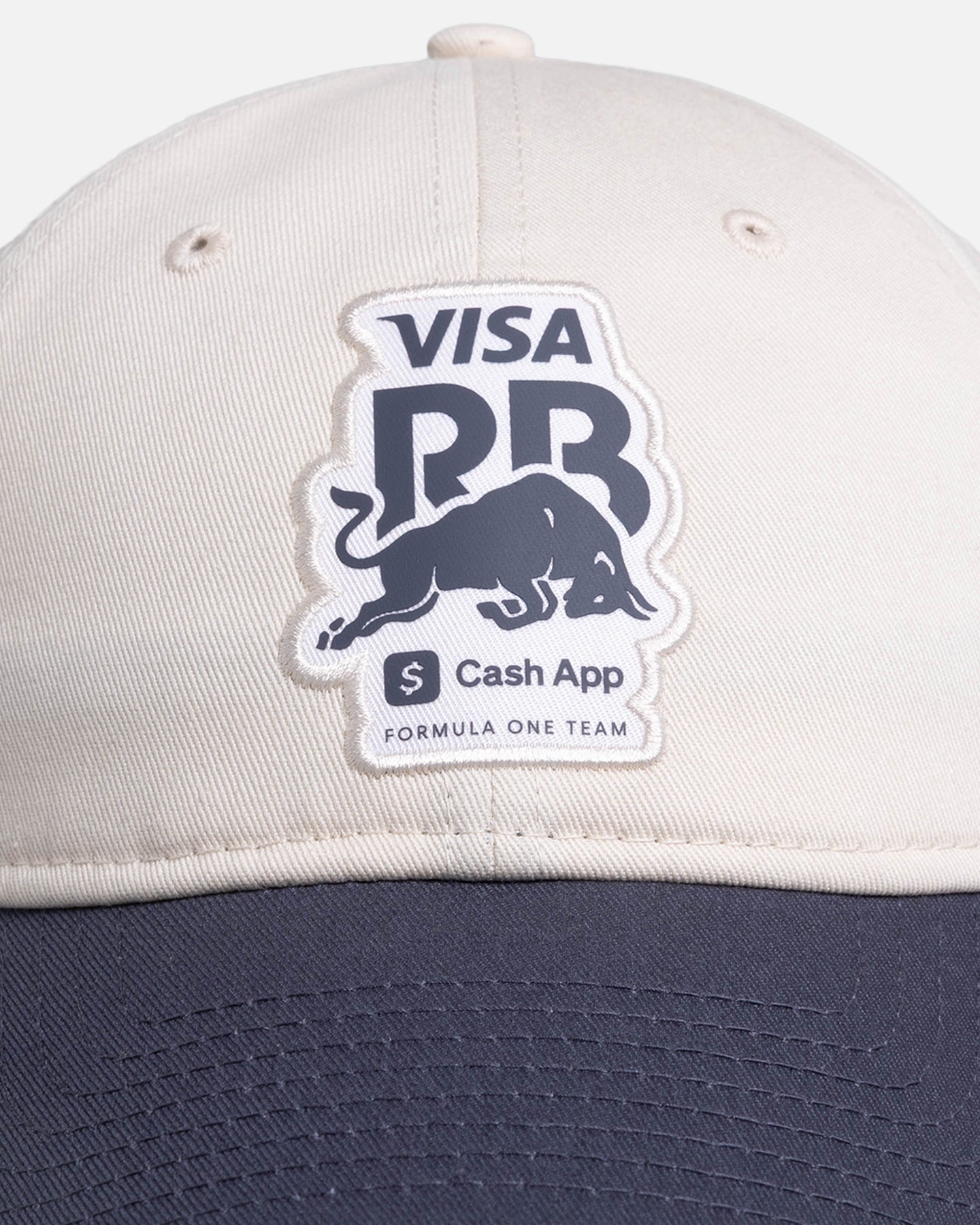 New Era X Red Bull Racing F1 Visa Cards 'Contrast Visor' 9TWENTY Strapback Light Beige