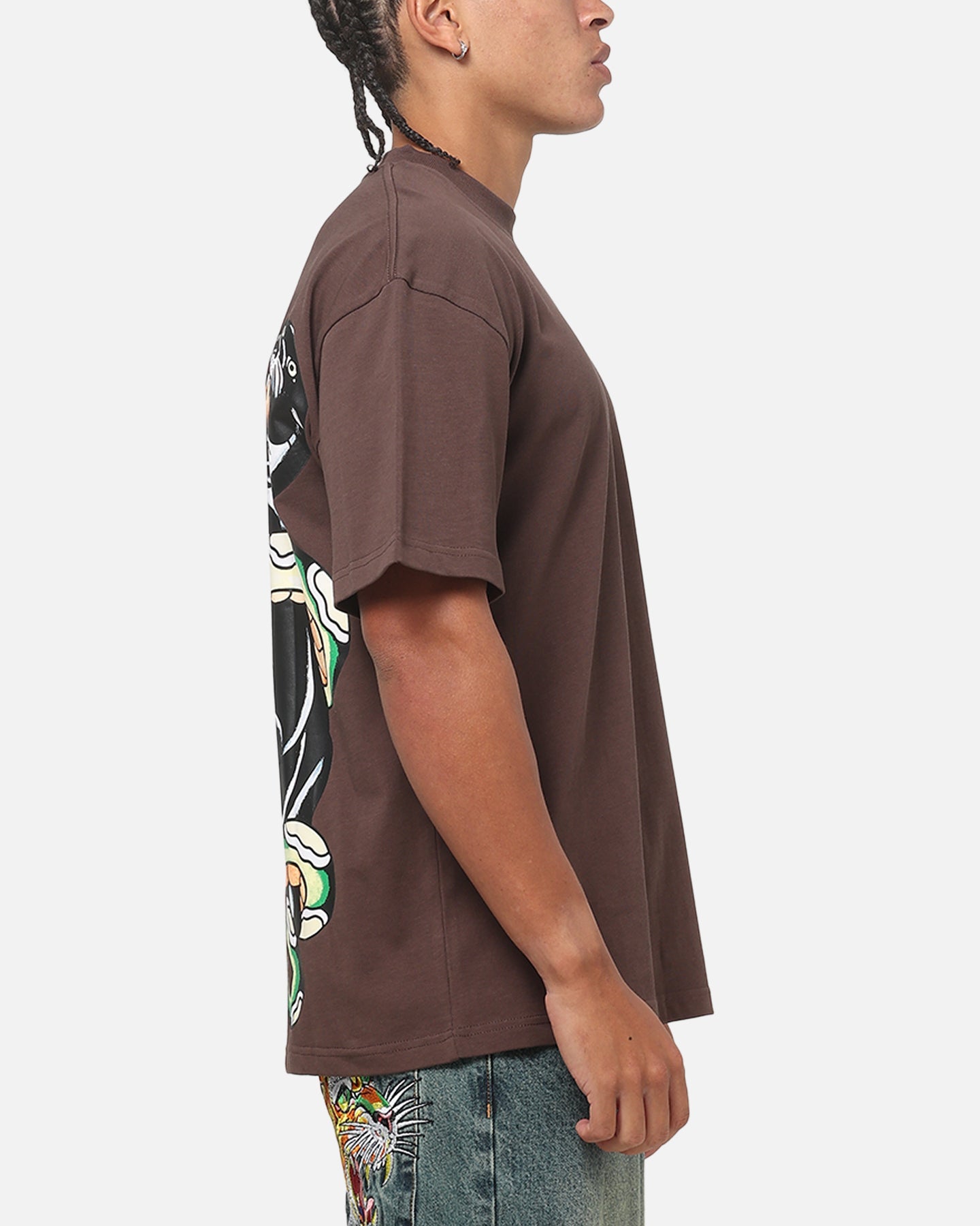 Ed Hardy Panther T-Shirt Brown