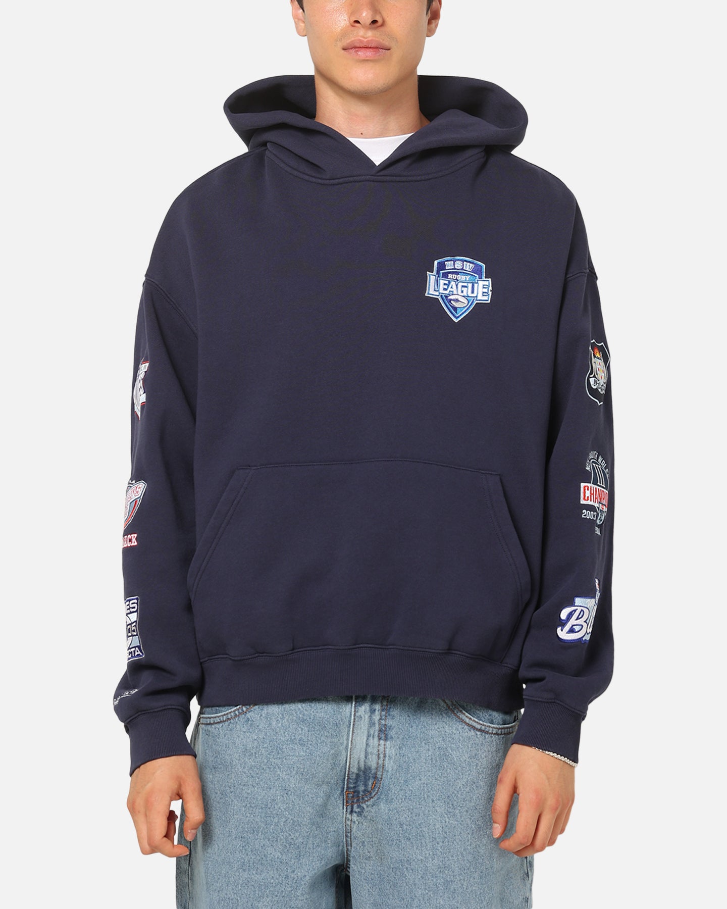 Mitchell & Ness New South Wales Blues Box Fit Fleece Hoodie Navy