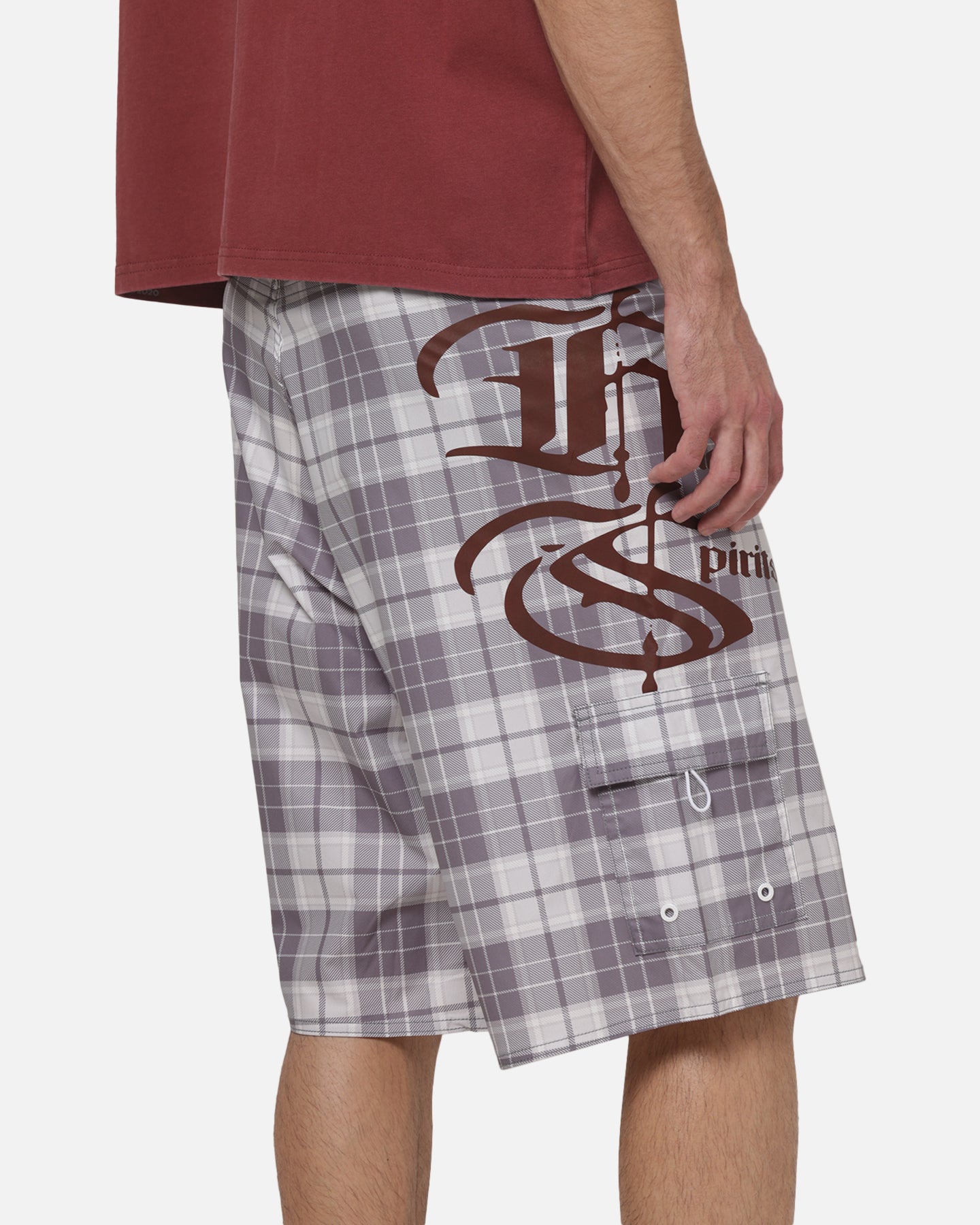 Worship Catharsis Long Boardshorts Light Grey