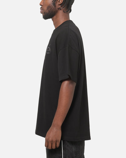 Carre Applique T-Shirt Solid Black