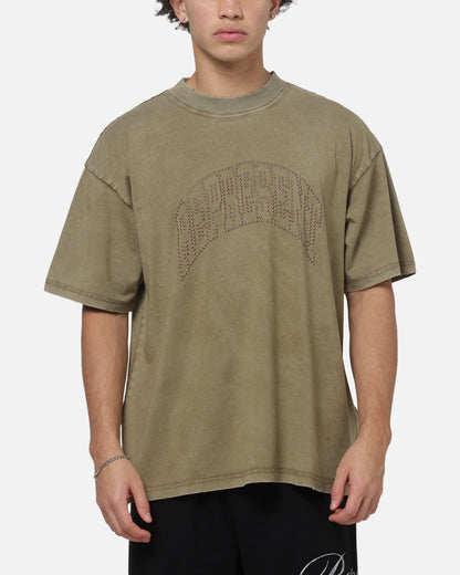 Represent Embellished Represent T-Shirt Vintage Khaki