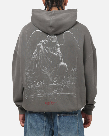 Saint Morta Divine Duty X Hoodie Washed Charcoal