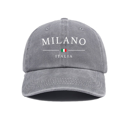 Milano Printed Vintage Washed Cotton Baseball Cap