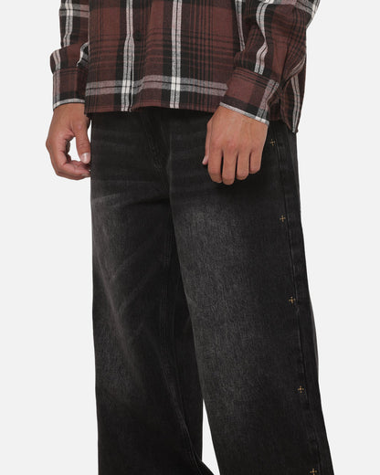 Saint Morta Amplus Pyre Jeans Black Shadow