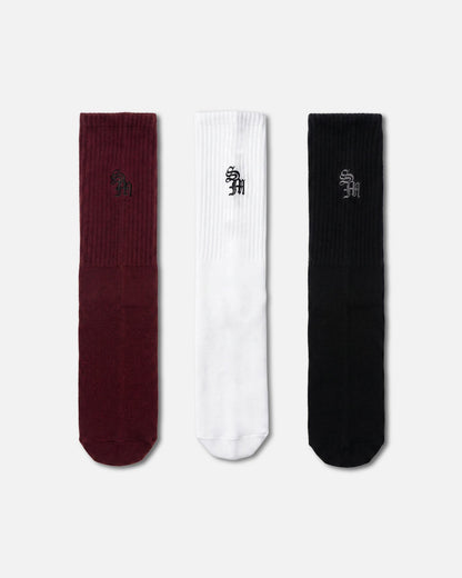 Saint Morta Athltc 3 Pack Socks Multi