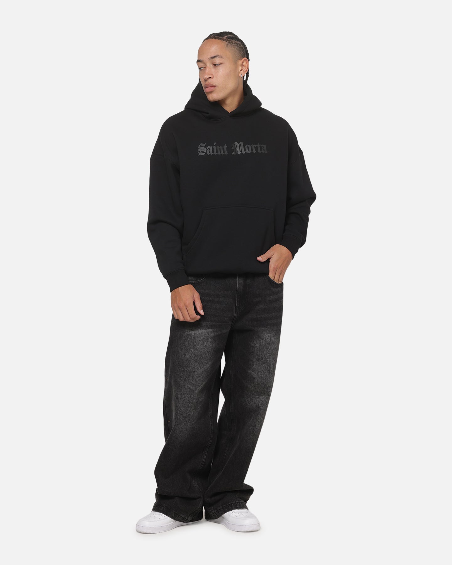 Saint Morta Cathedra El Corto Hoodie Black