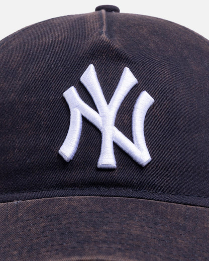 New Era New York Yankees 'Washed' 9FORTY A-Frame Snapback Dark Blue