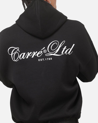 Carre Mini Script Hoodie Black