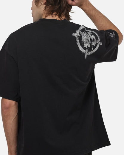 Worship Catharsis Box Crop T-Shirt Washed Black