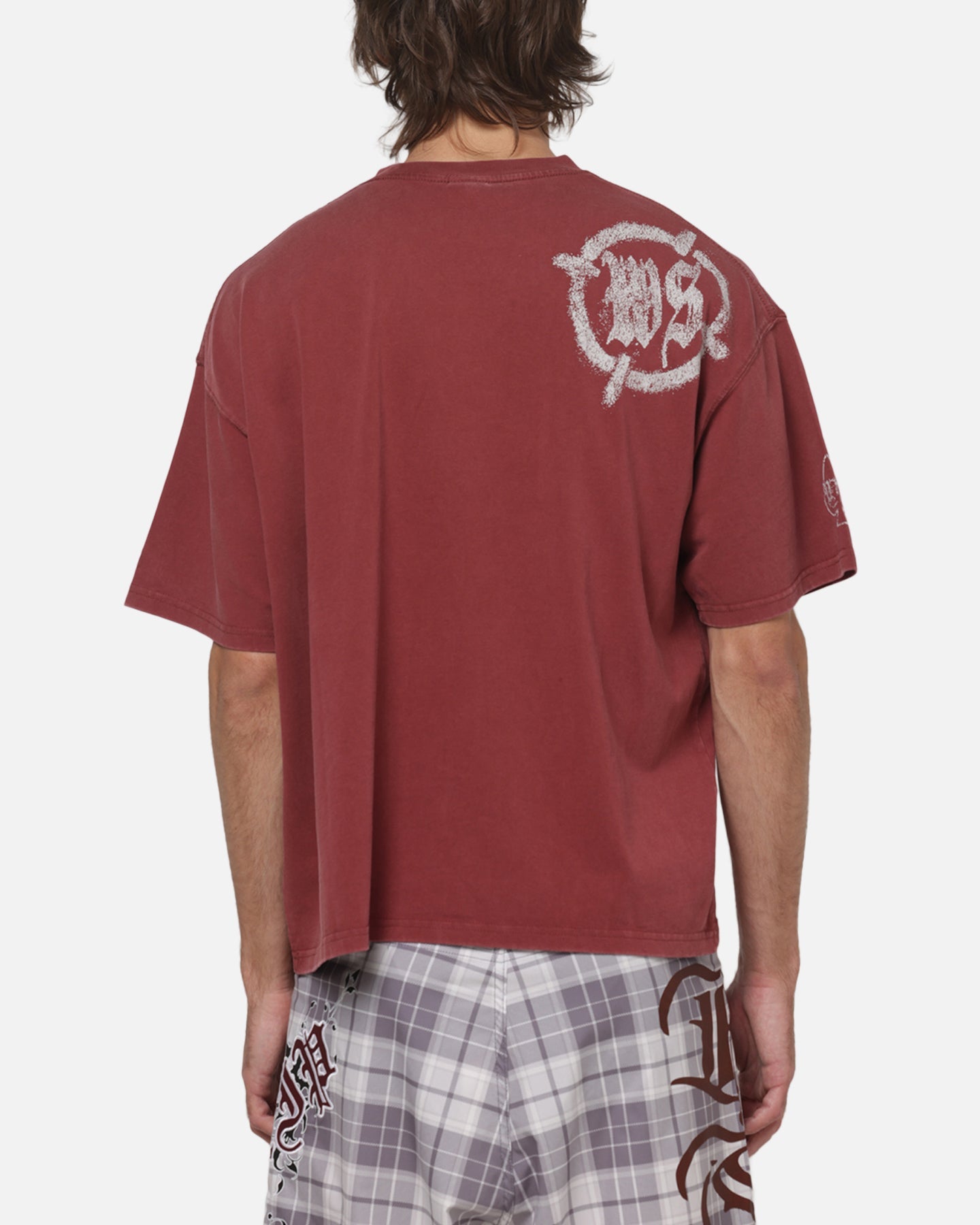 Worship Catharsis Box Crop T-Shirt Port Wine