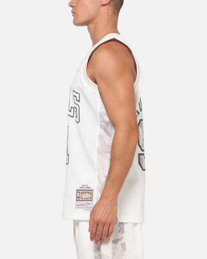 Mitchell & Ness Chicago Bulls Dennis Rodman #91 Snow Camo Energy Swingman Jersey Vintage White