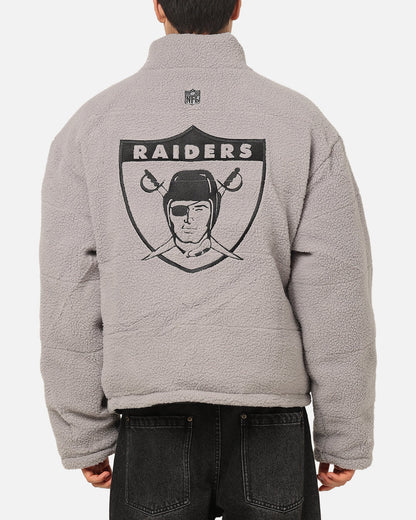 Mitchell & Ness Las Vegas Raiders Reversible Puffer Jacket Black