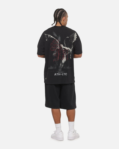 Saint Morta Spirit Level Boxy T-Shirt Washed Black