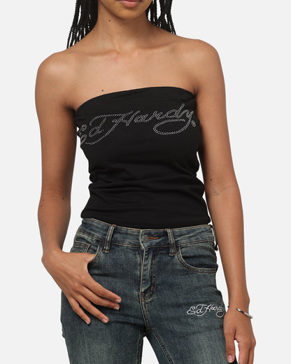 Ed Hardy Women's Dragon Boob Tube Black