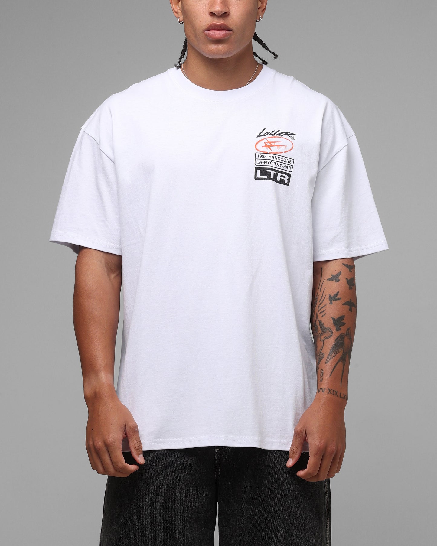 Loiter Stampout T-Shirt Vintage White