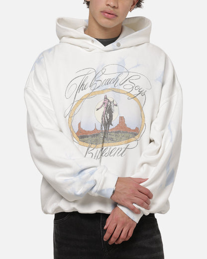 Represent Beach Boys Script Hoodie Blue Tie Dye
