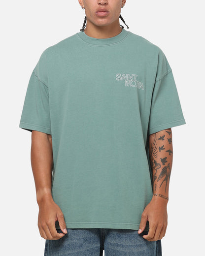 Saint Morta Heritage V2 Boxy T-Shirt Washed Green