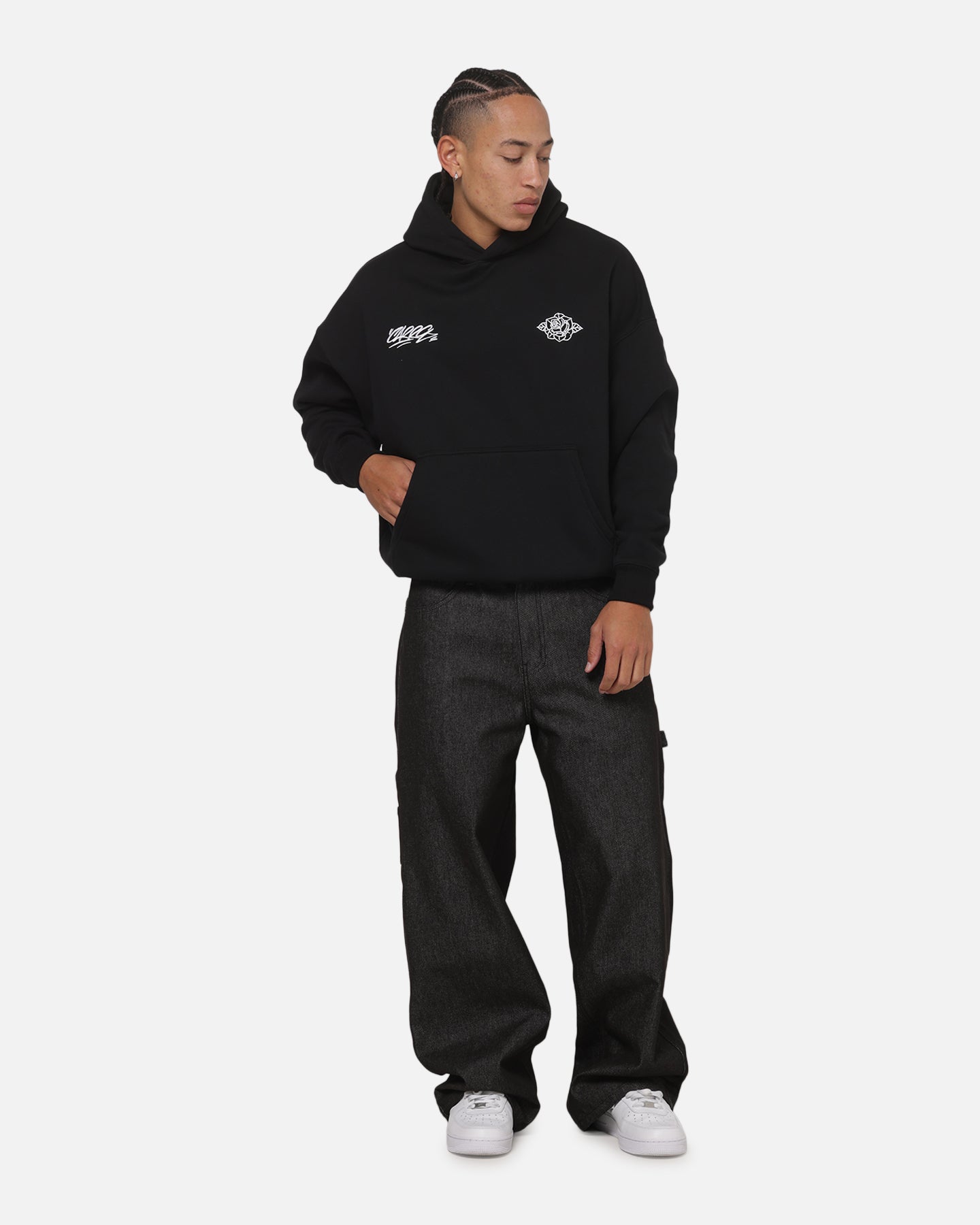 Carre Side Lines Hoodie Black