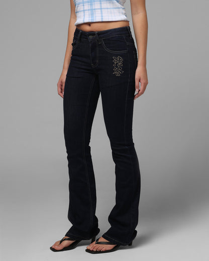 Loiter Women's Shibuya Low Rise Jeans Indigo Denim