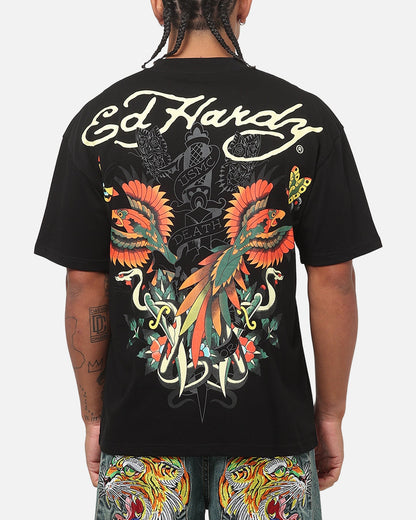 Ed Hardy Phoenix T-Shirt Black