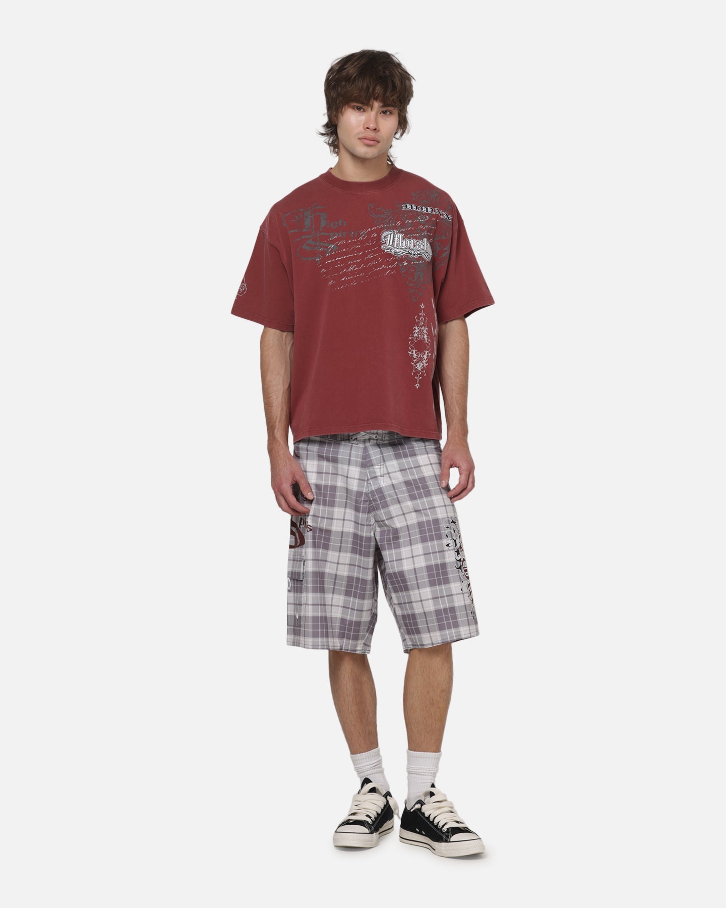 Worship Catharsis Long Boardshorts Light Grey