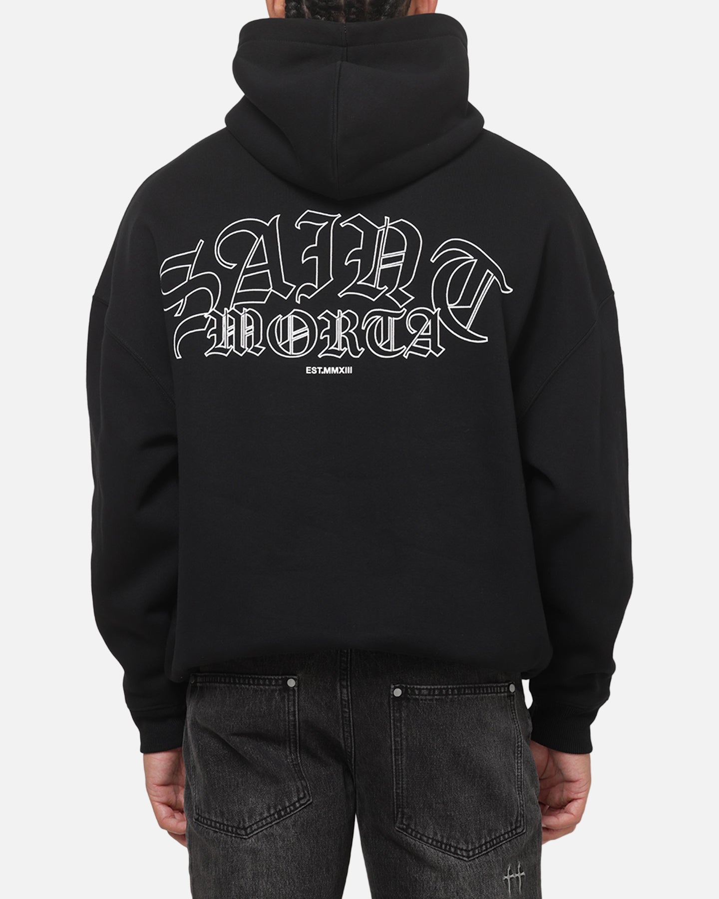 Saint Morta LA Flame Hoodie Black