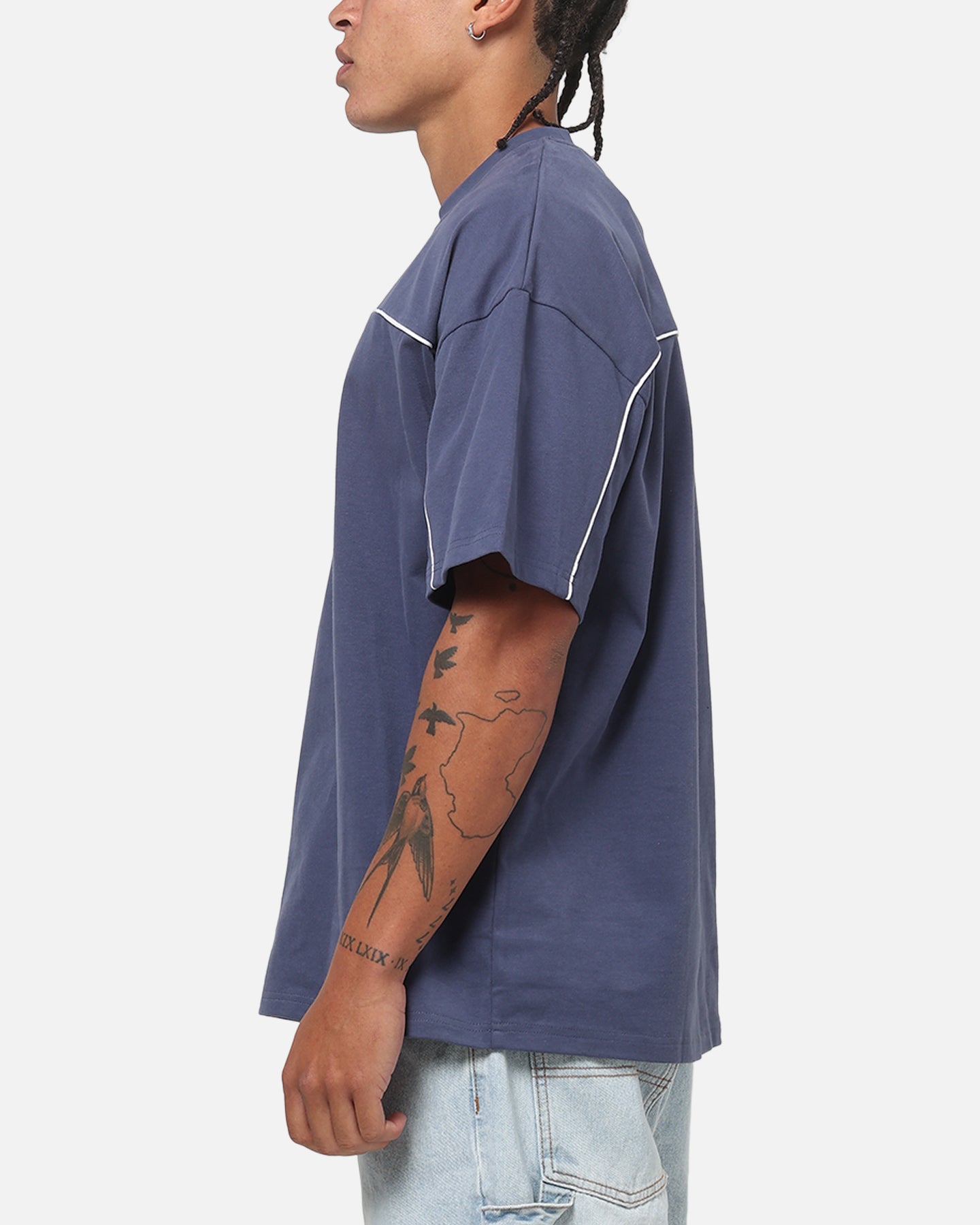 Carre Athletic Crew T-Shirt Vintage Navy