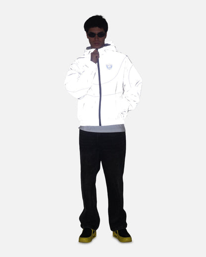 Mitchell & Ness Las Vegas Raiders Nylon Tracksuit Jacket Grey