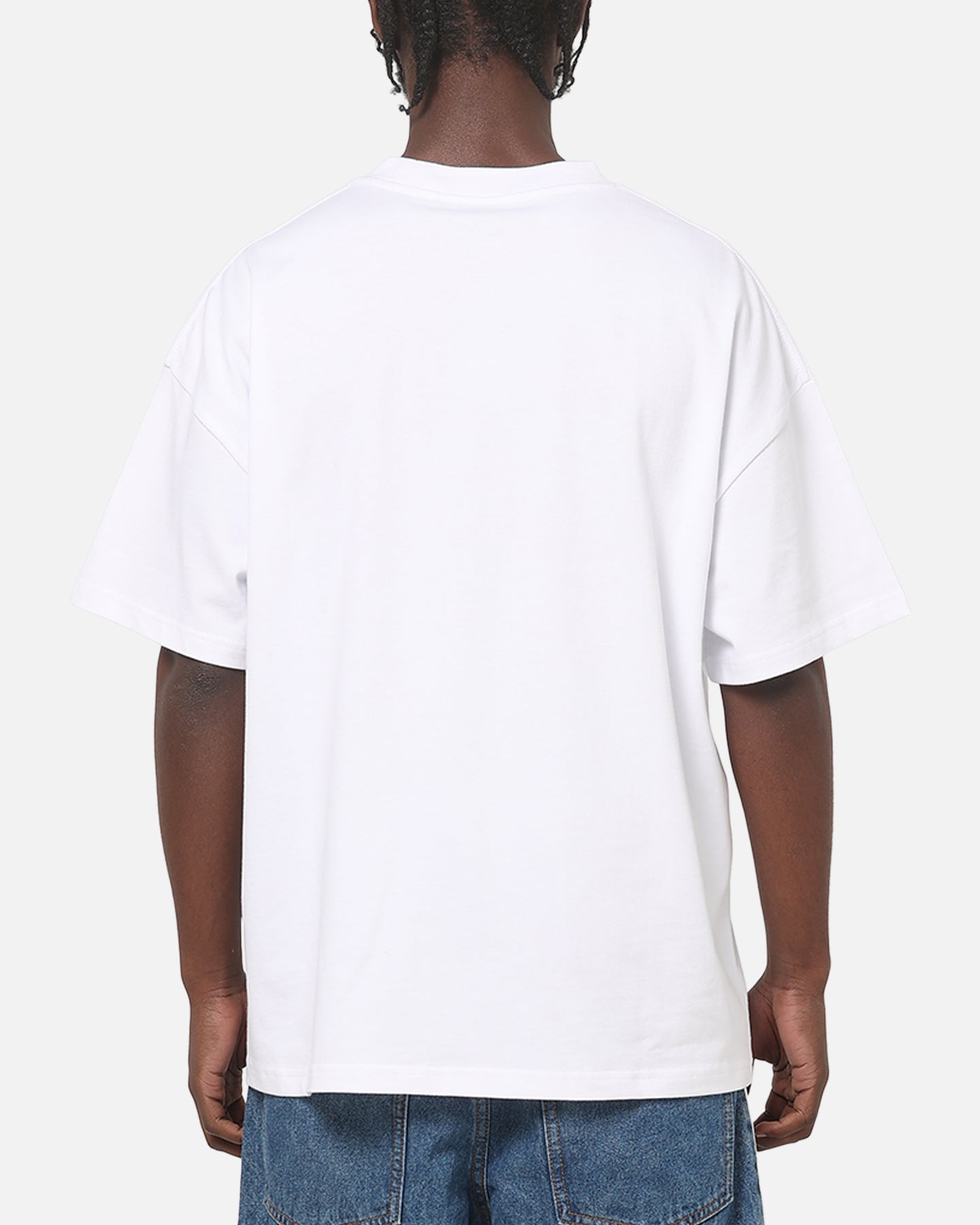 Carre Applique T-Shirt Solid White