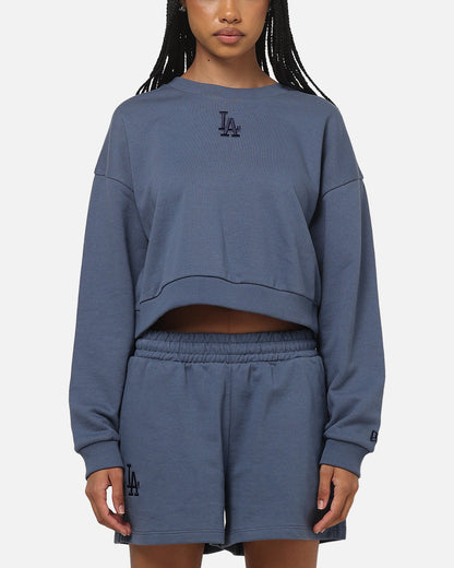 New Era Women's Los Angeles Dodgers Crop Crewneck Indigo