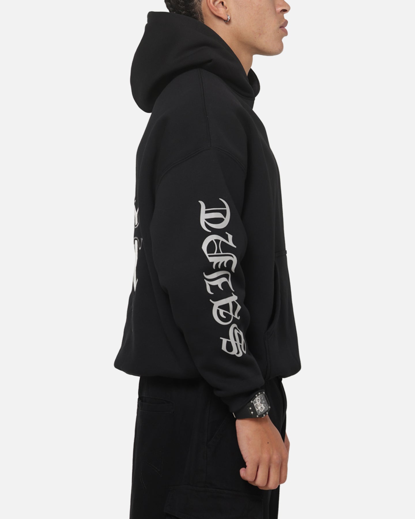 Saint Morta Alter Boxy Hoodie Black