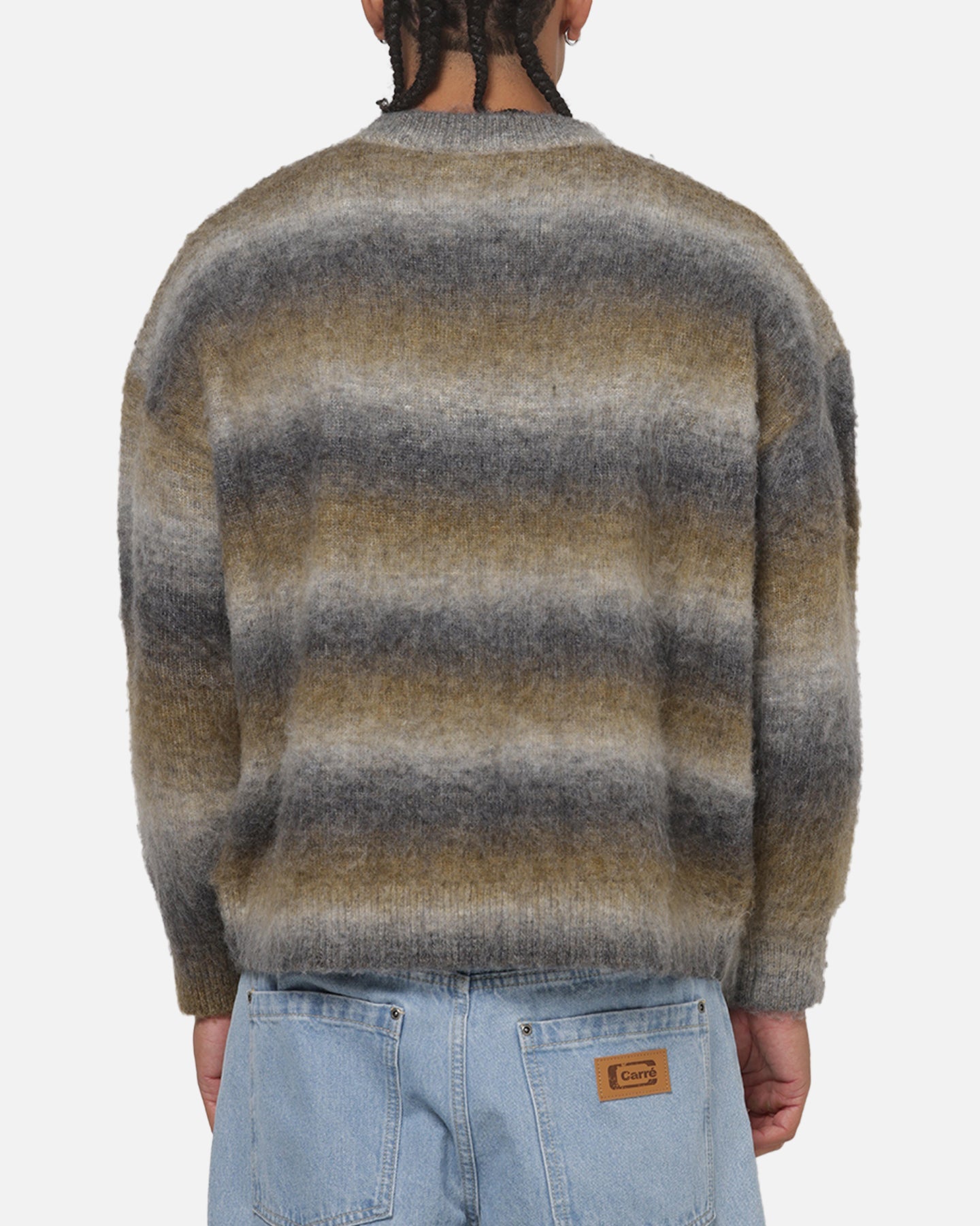 Carre Ombre Knitted Jumper Brown Stripe