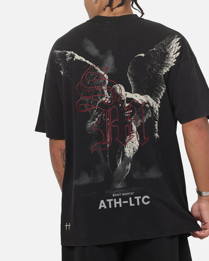 Saint Morta Spirit Level Boxy T-Shirt Washed Black