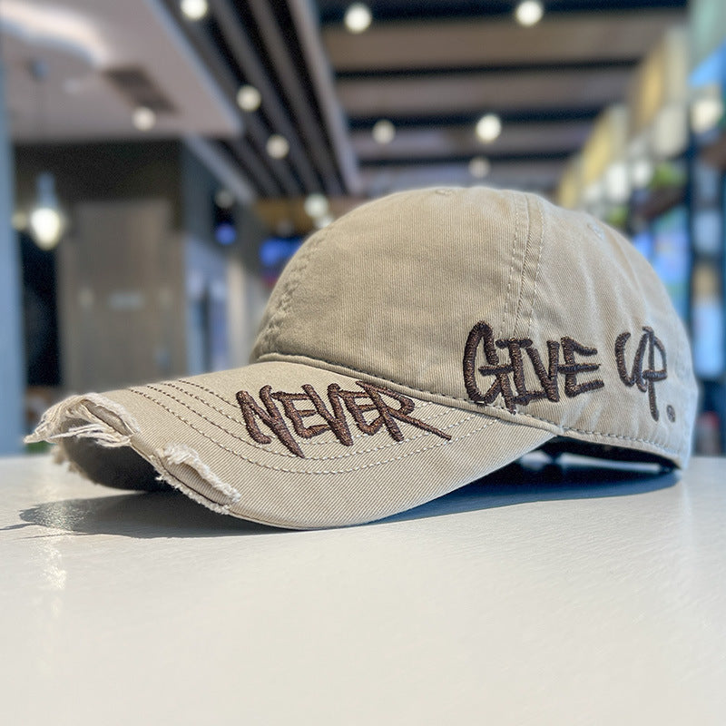 Never Give Up Baseball Cap
