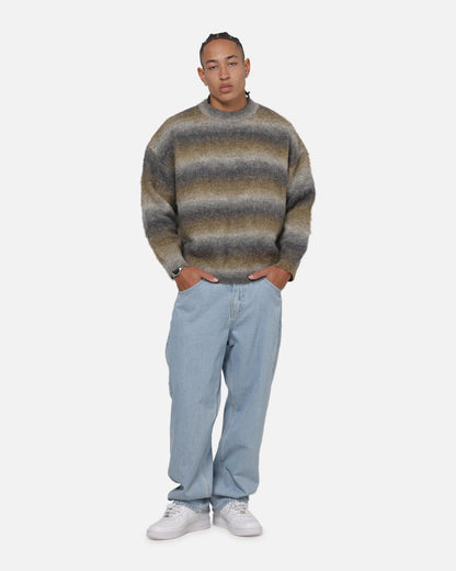 Carre Ombre Knitted Jumper Brown Stripe