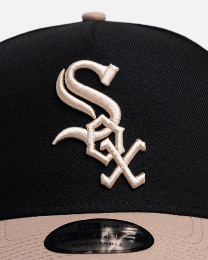 New Era Chicago White Sox 'Black Camel' 9FORTY A-Frame Snapback Black/Camel