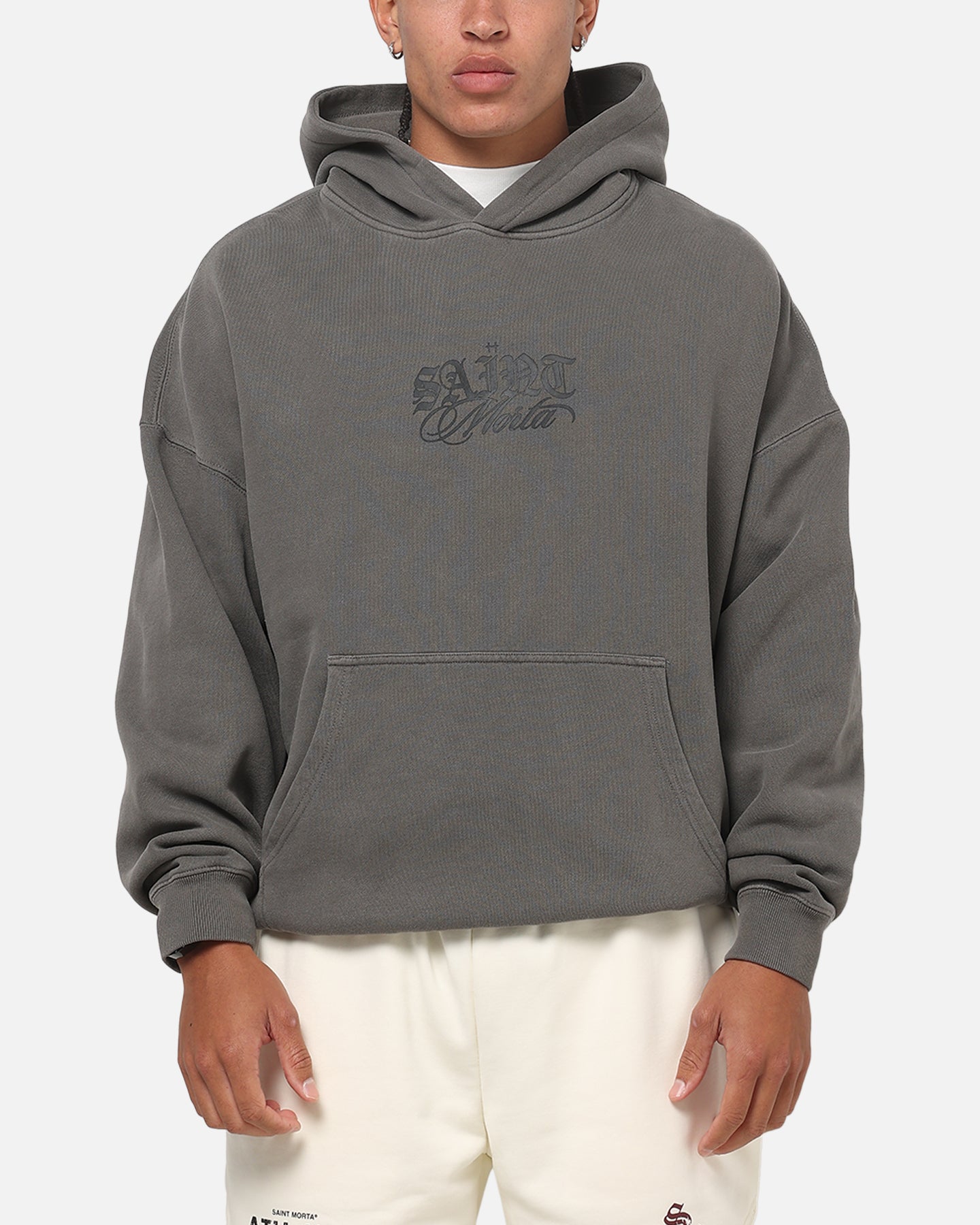 Saint Morta Serenity Hoodie Washed Charcoal