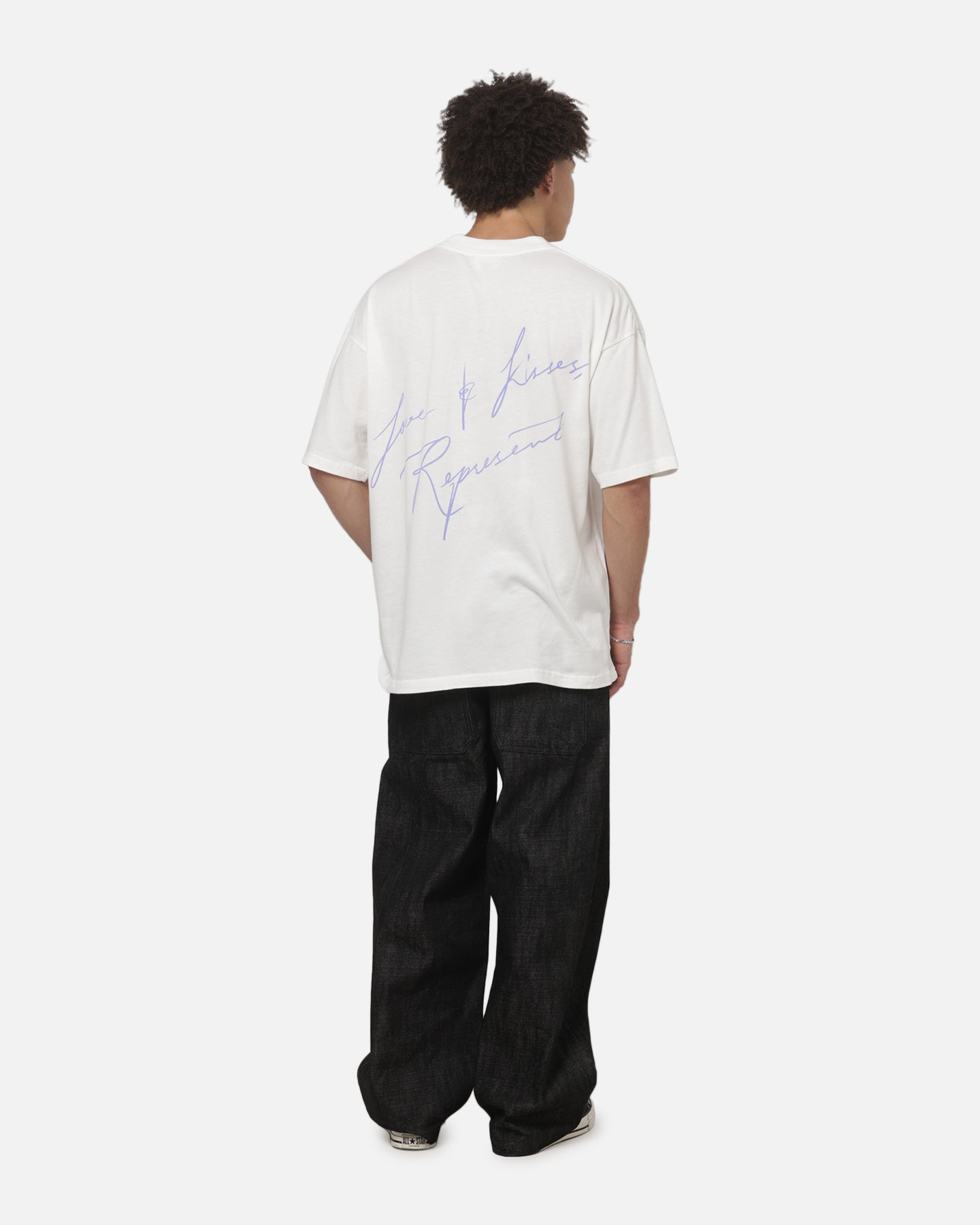Represent Love And Kisses T-Shirt Flat White