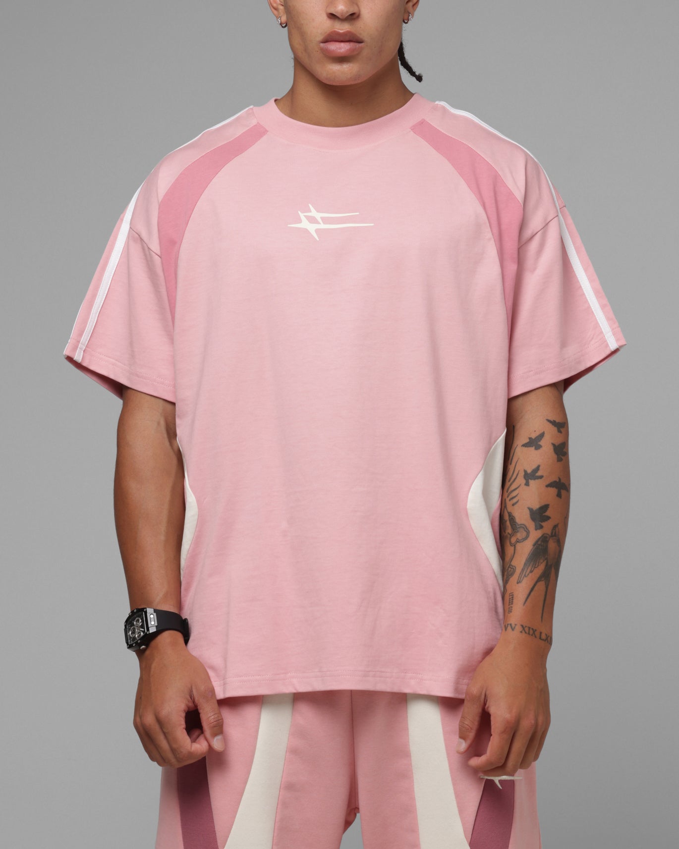 Loiter Hybrid Tek T-Shirt Pink