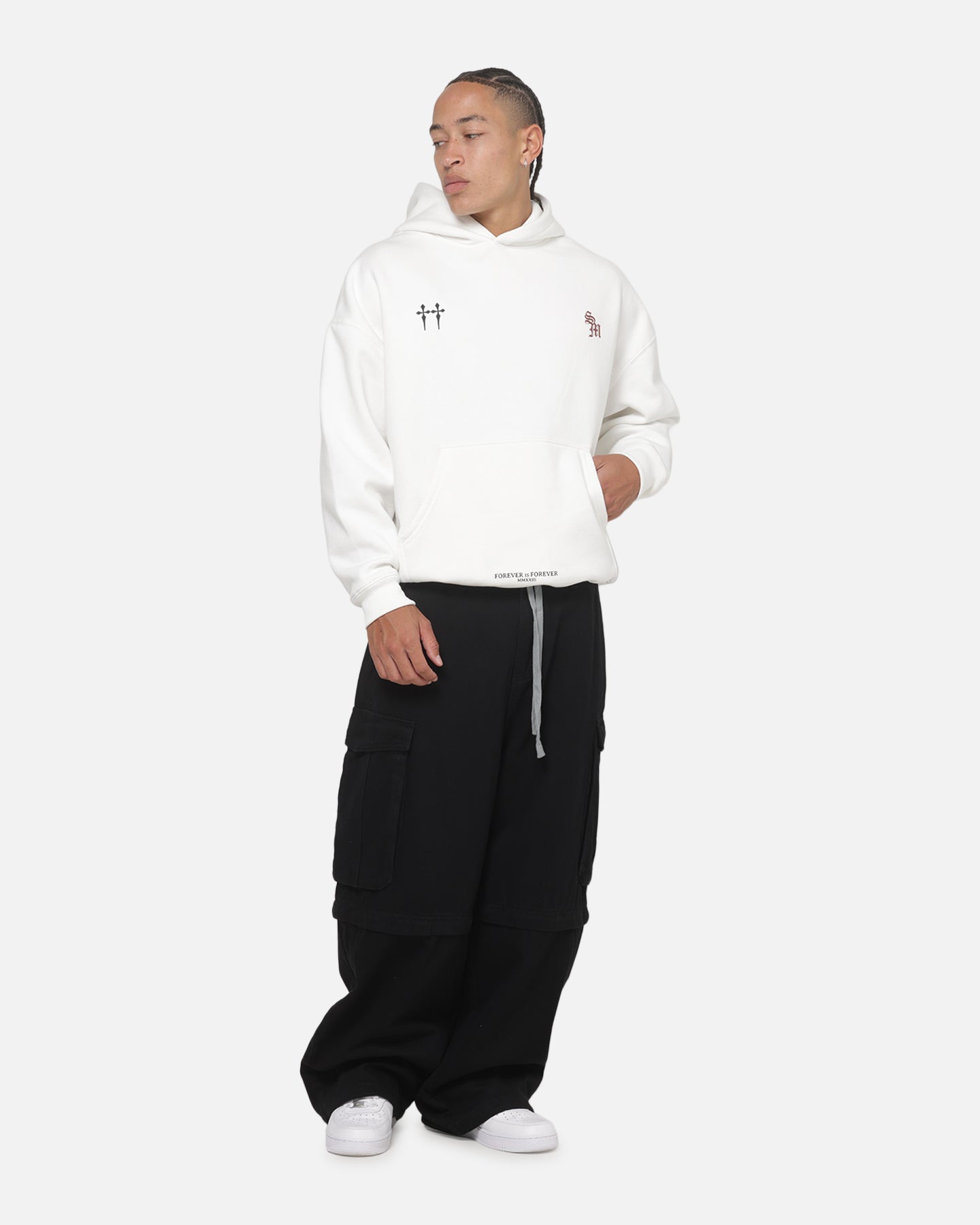Saint Morta Umbra Super Baggy Cargo Pants Black