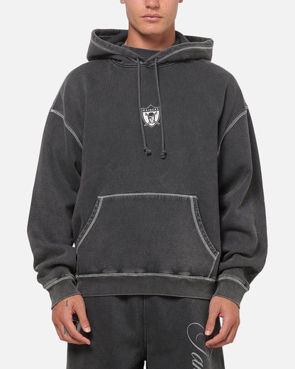 Mitchell & Ness Las Vegas Raiders Star Script Hoodie Washed Black