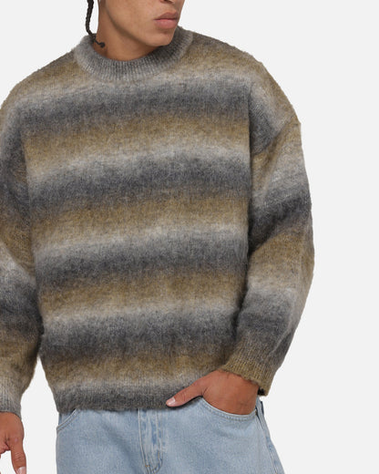 Carre Ombre Knitted Jumper Brown Stripe
