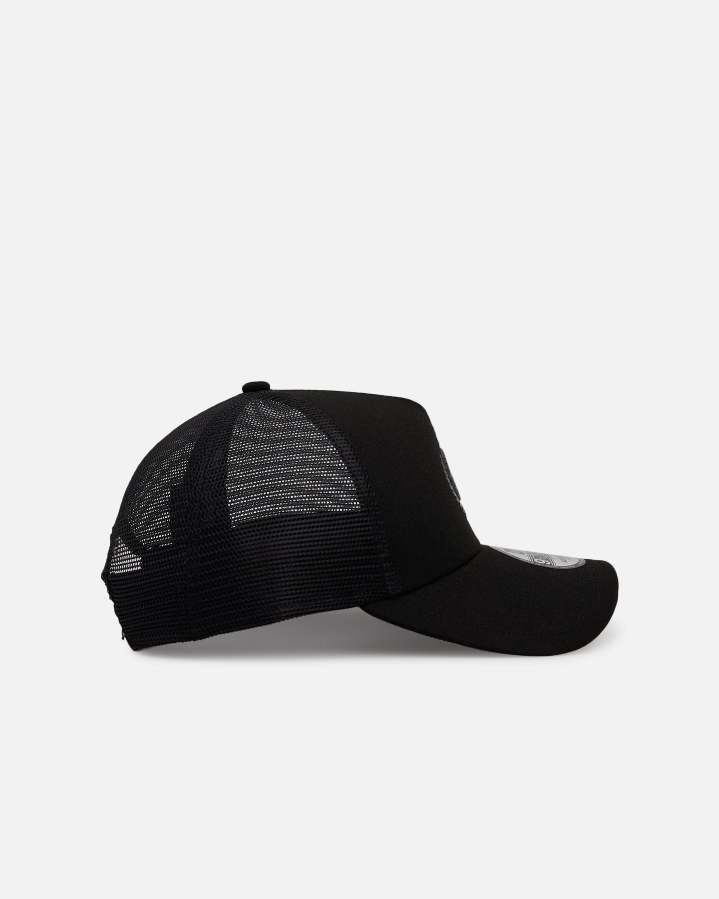 New Era X Culture Kings 9FORTY A-Frame Trucker Snapback Black/Black
