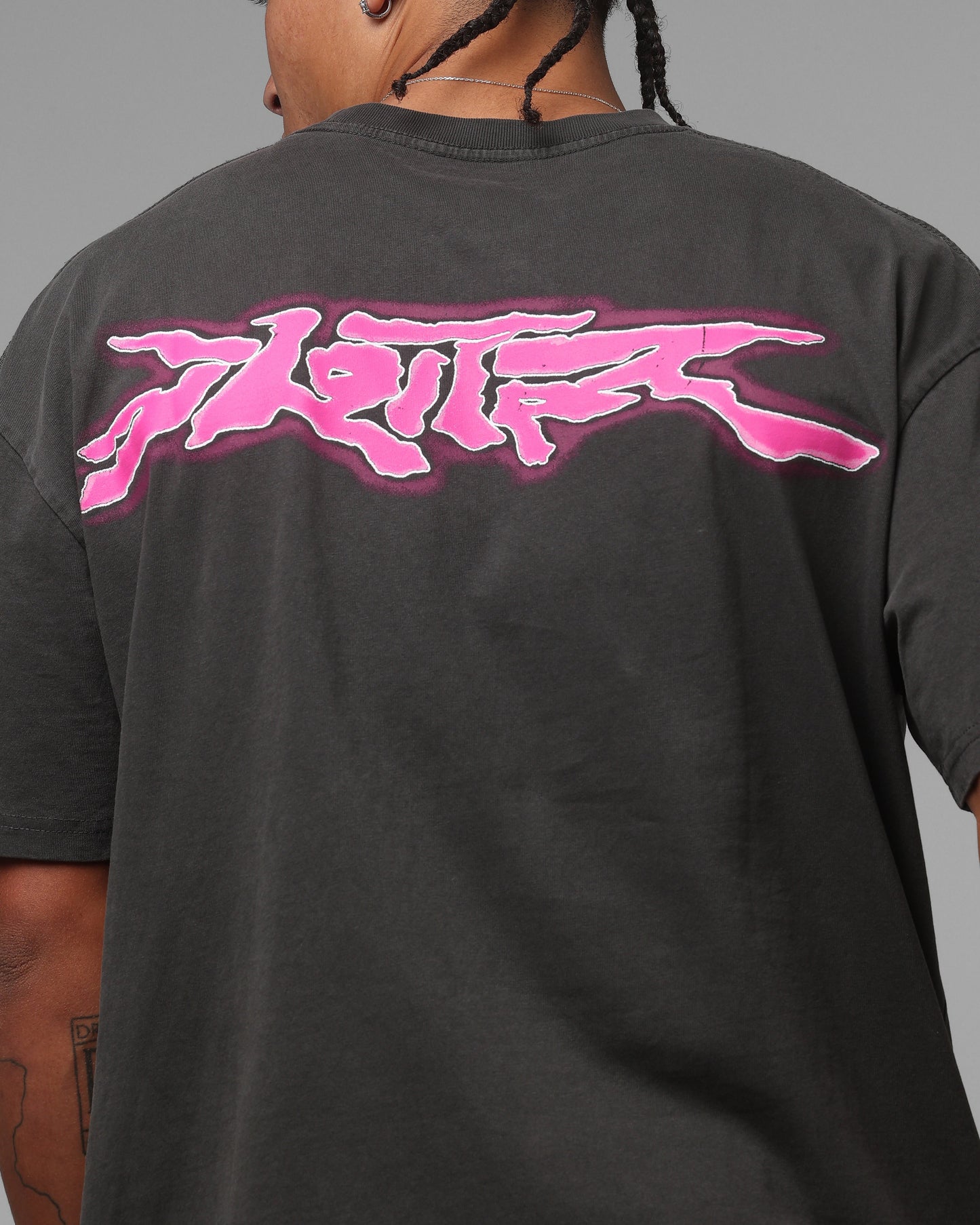 Loiter Cyber Logo T-Shirt Vintage Black